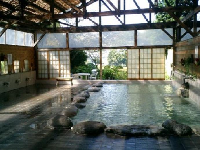 温泉の様子