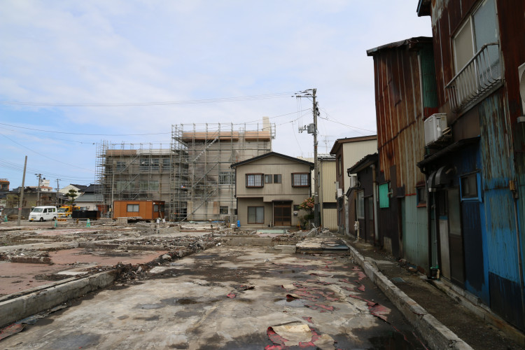 糸魚川市大火災後の様子