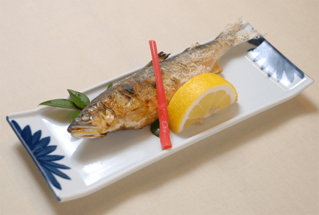 鮎の丸焼き